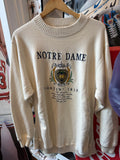 Norte dame nutmeg crewneck