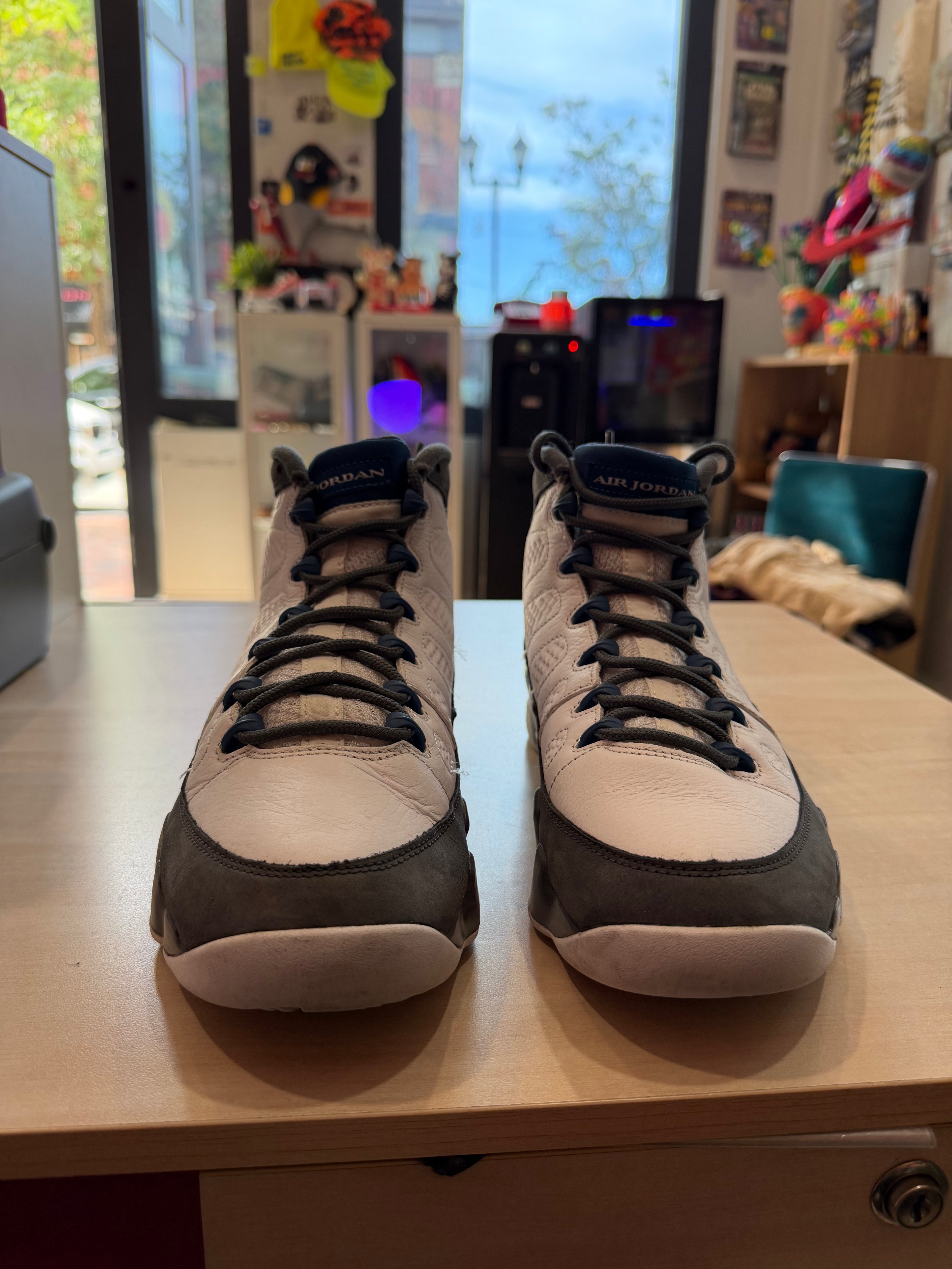 AJ 9 Retro Flint Grey