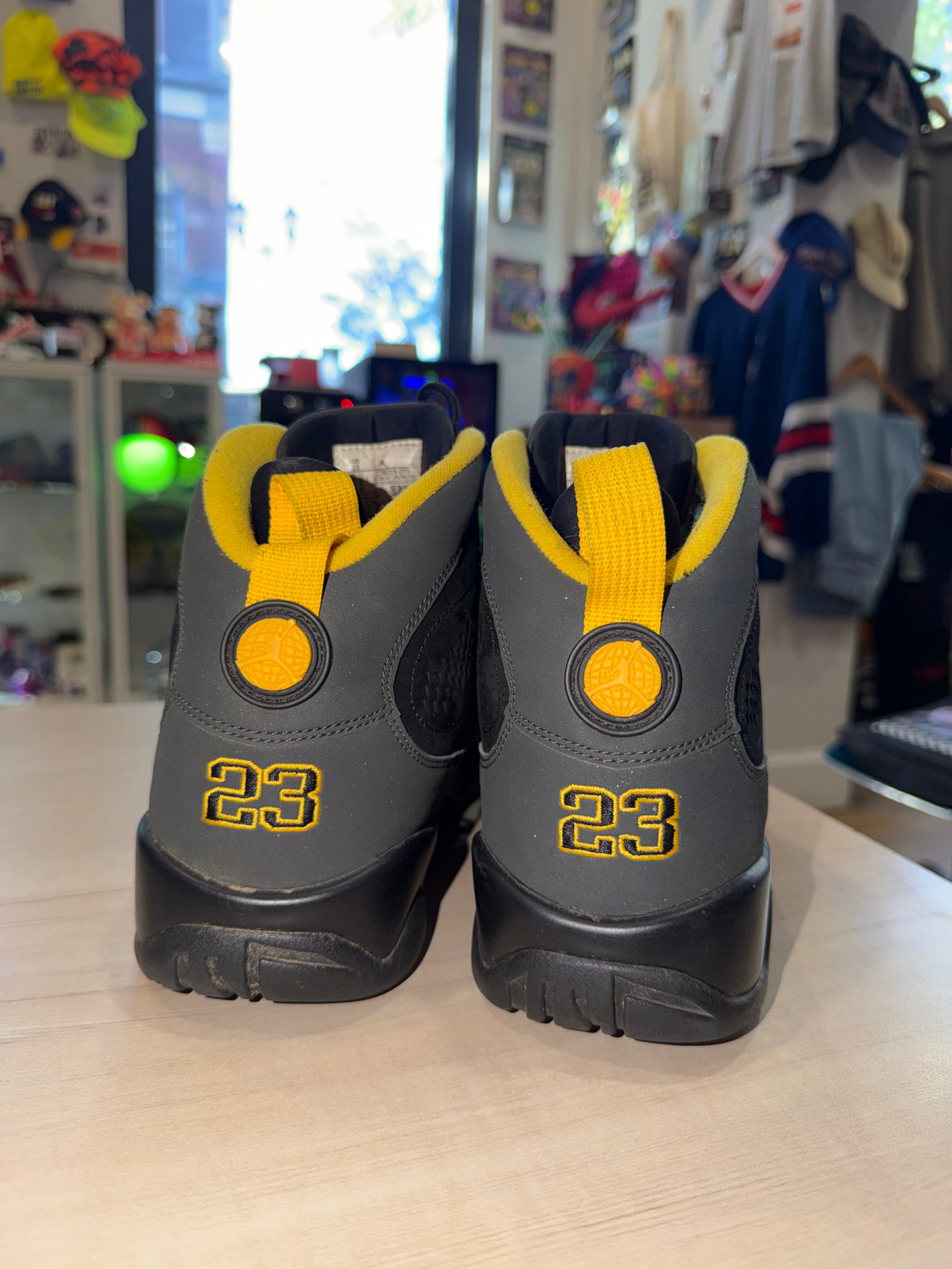 Air Jordan 9 “Dark Charcoal University Gold”