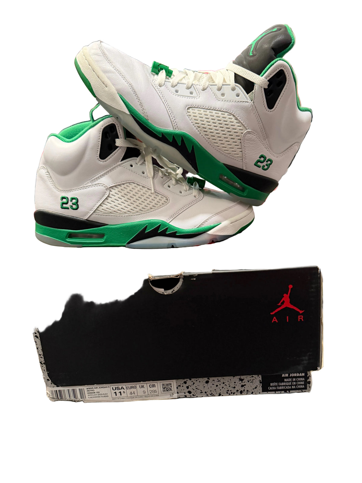 Air Jordan 5 lucky green