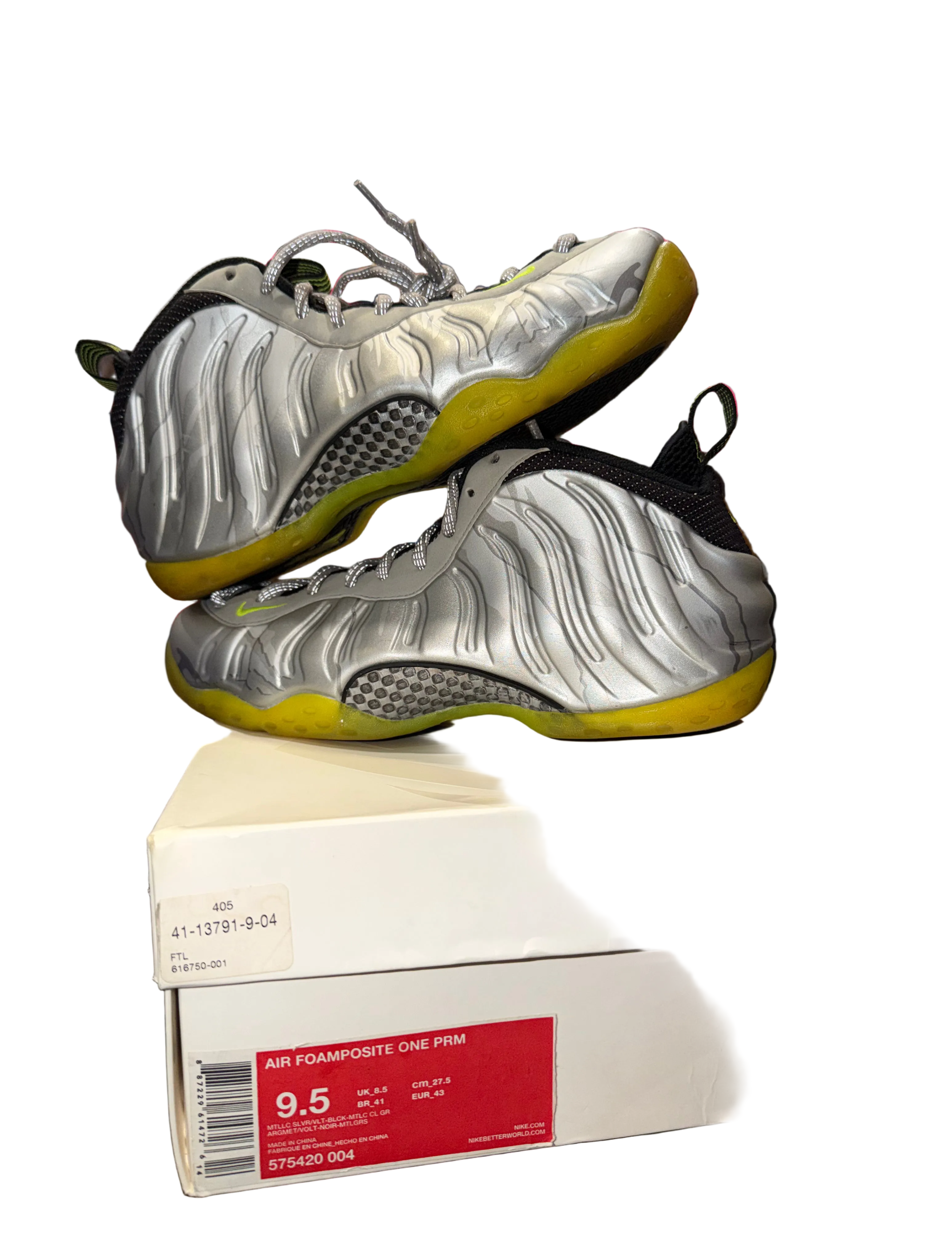 Nike air foamposite silver camo